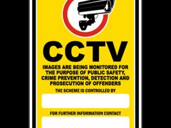 CCTV Images Are Being Monitored Sign